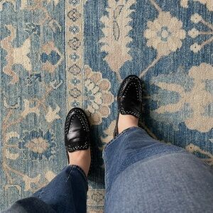 Marc Fisher Black Studded Flats